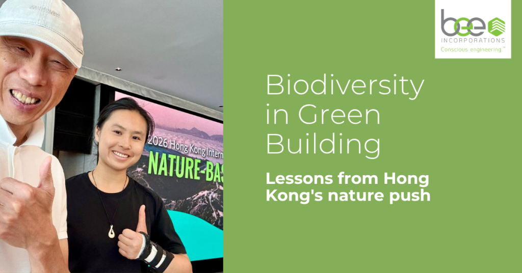 Biodiversity in green building blog banner, Wong Kam Sing and Jade Wong at Hong Kong Nature-based Solutions Action Week 2026